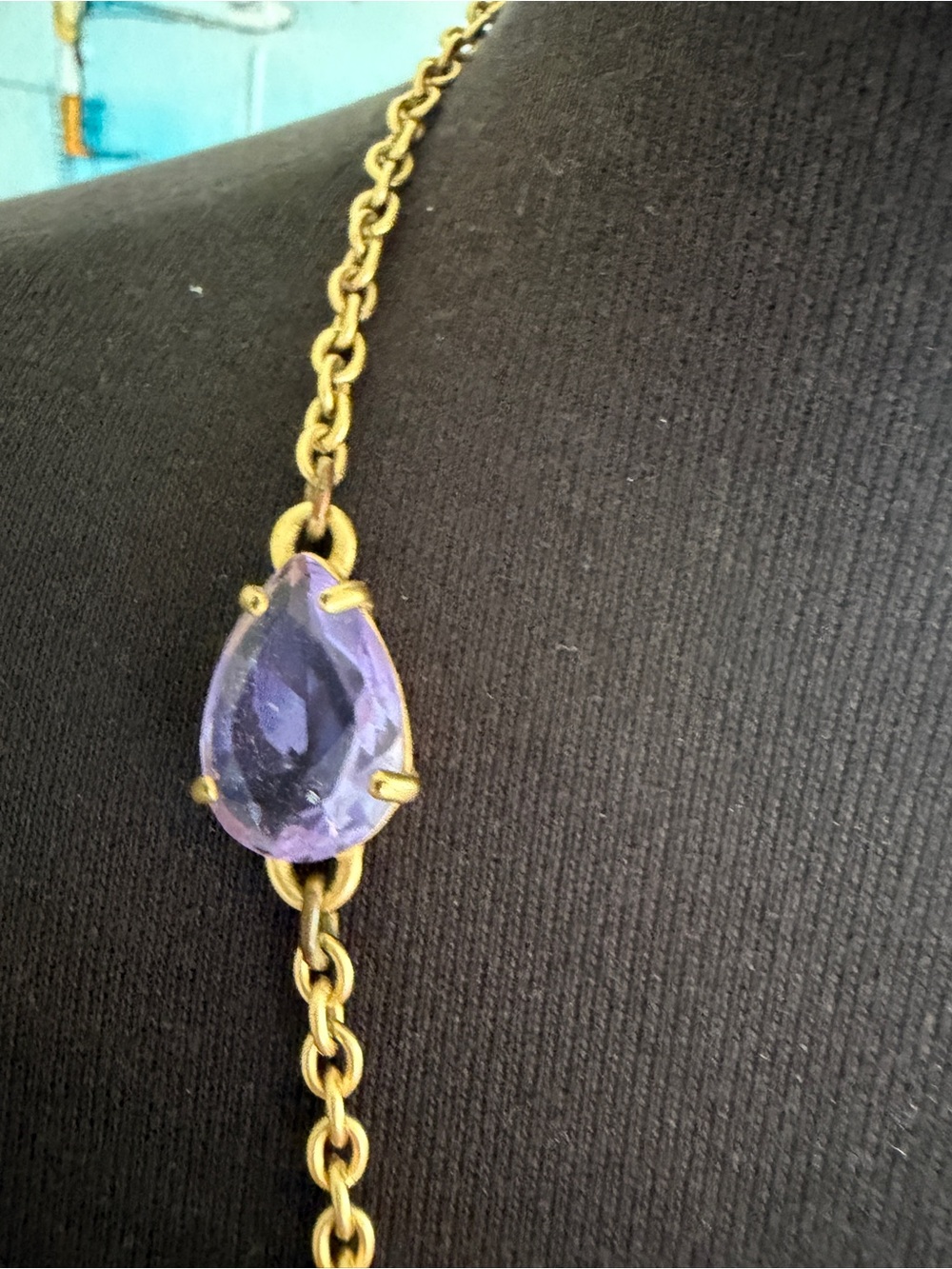 Coach 38” Retired Necklace with logo medallions and colored stones - Picture 3 of 5